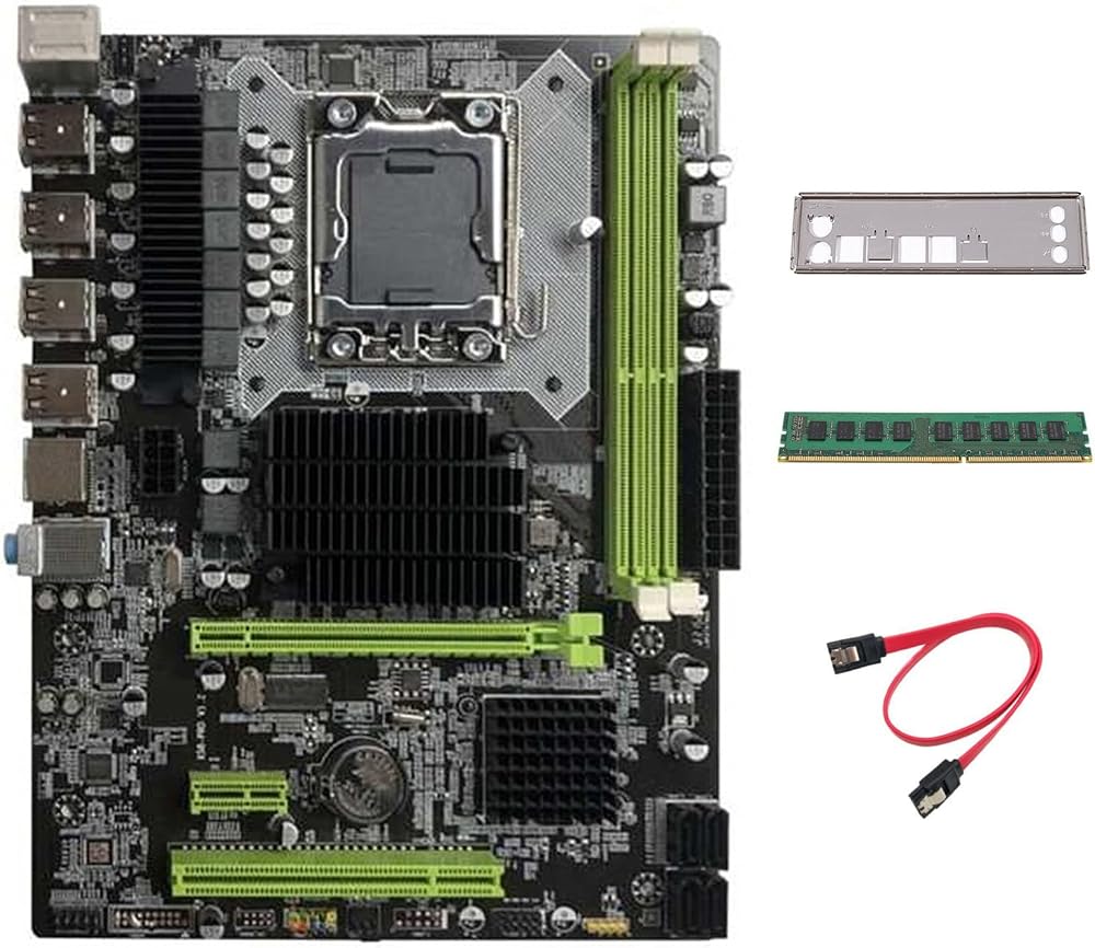 Lodokdre X58 Motherboard LGA1366 DDR3 4GB 1333MHz RAM + XEON X5650 X5670 CPU