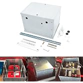 CNRAQR Complete Aluminum Battery Box Relocation Kit Universal Billet Race Off Road Kit(Cable not included)