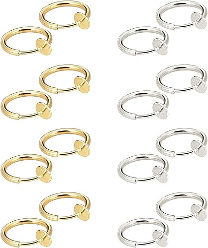 fake clip on hoop earrings