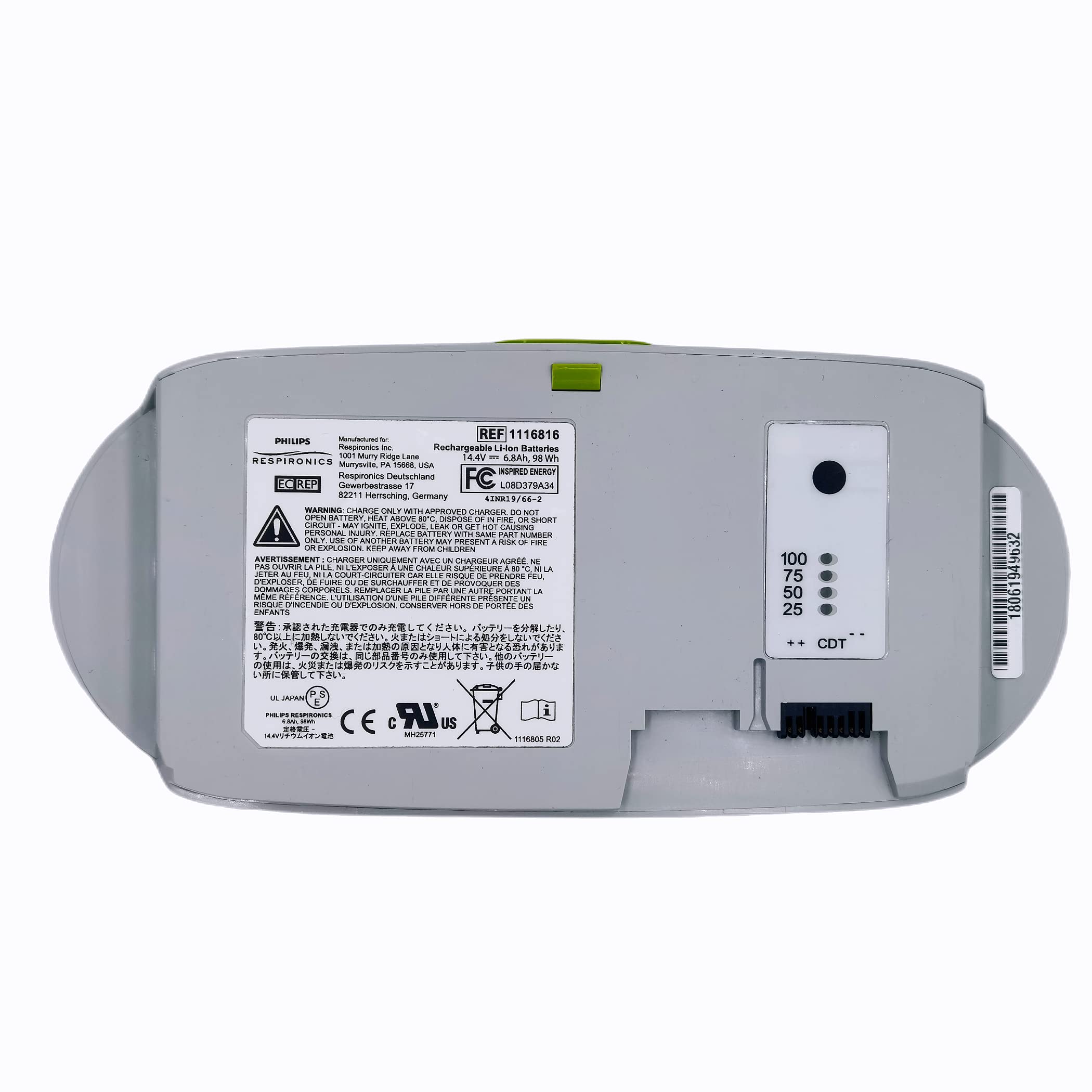 Compatible for SimplyGo Mini Machine Battery (Small) 14.4V 6800mAh 1116816