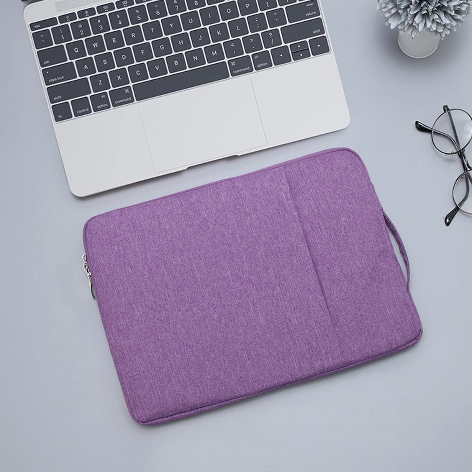 PROTech 13 inch Laptop Sleeve Case Zipper Briefcase Bag for 12.5-13.5 inch Laptop (Purple)