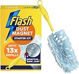 FLASH Flash Duster Dust Magnet Starter Kit 1 Handle 13 Refills