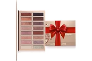 Lamora Eyeshadow Palette Makeup - Eye Makeup Palette with 16 Highly Pigmented Matte & Shimmer Shades - Vegan & Blendable