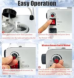 LANGXUN 800W Snow Machine with Manual & Wireless