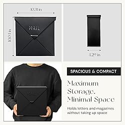 NACH Mailboxes for Outside Wall Mount, 10 x 10 x 4