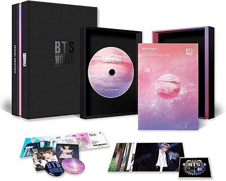 Bts World Ost Album Cd Photobook Photocard Game Coupon Lenticular Official Poster Free Gift Amazon Co Uk