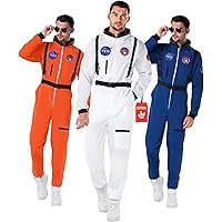 Morph Astronaut Costume Adult, Mens NASA Astronaut Costume, Space Suit Halloween Costumes Adults