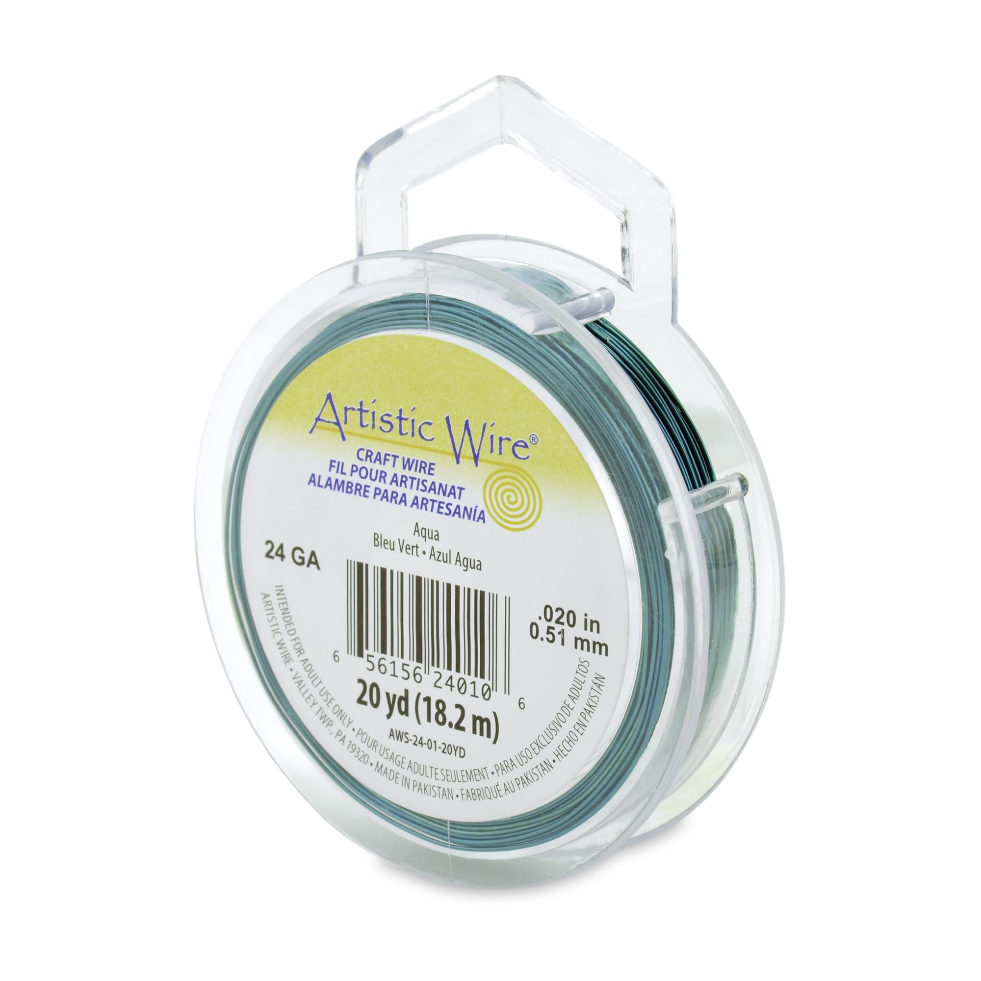 Beadalon 20-Yards Artistic 24-Gauge Wire, Aqua — image 1