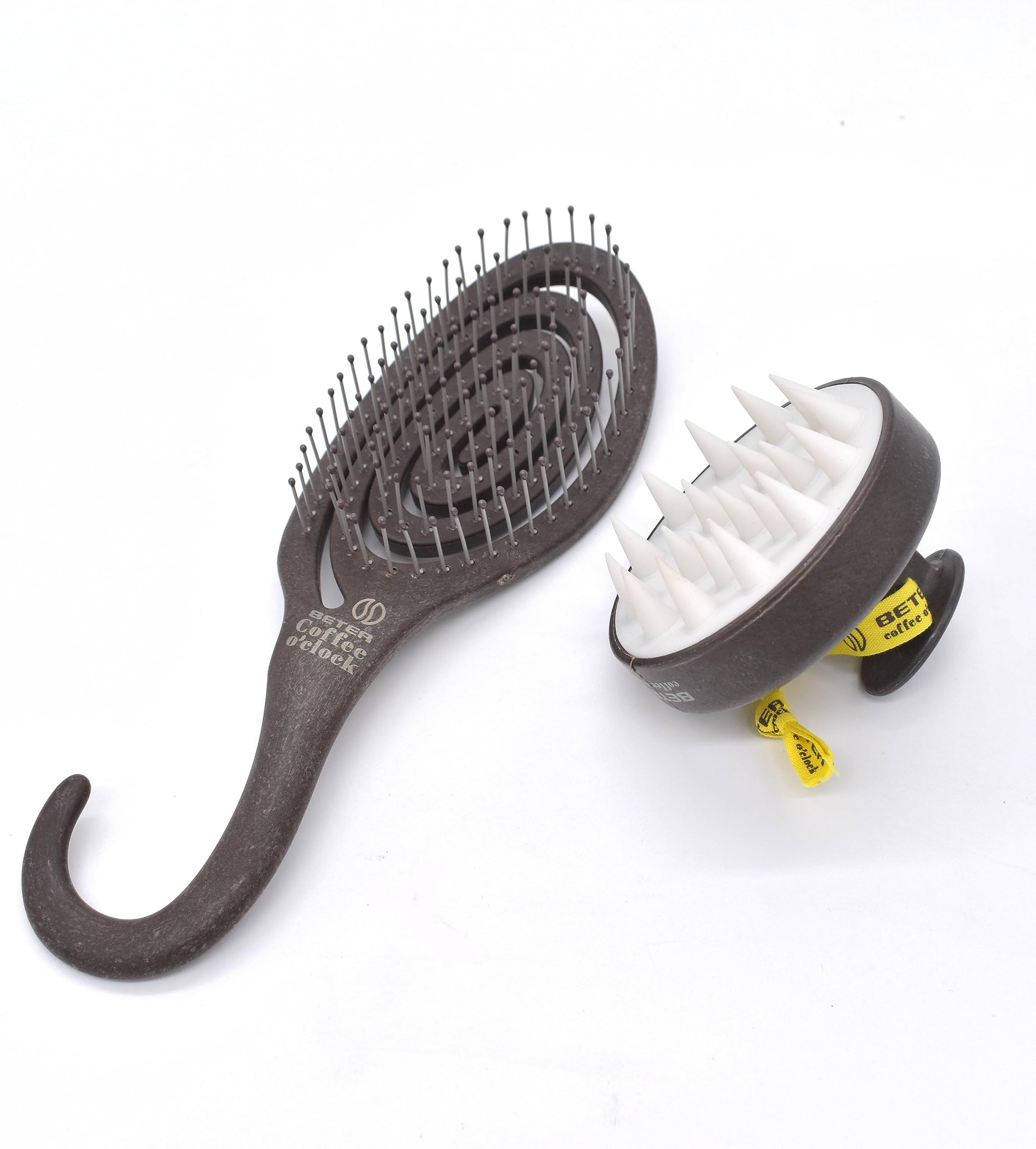 BETER- Pack cepillo desenredante y masajeador capilar Coffee O'Clock.