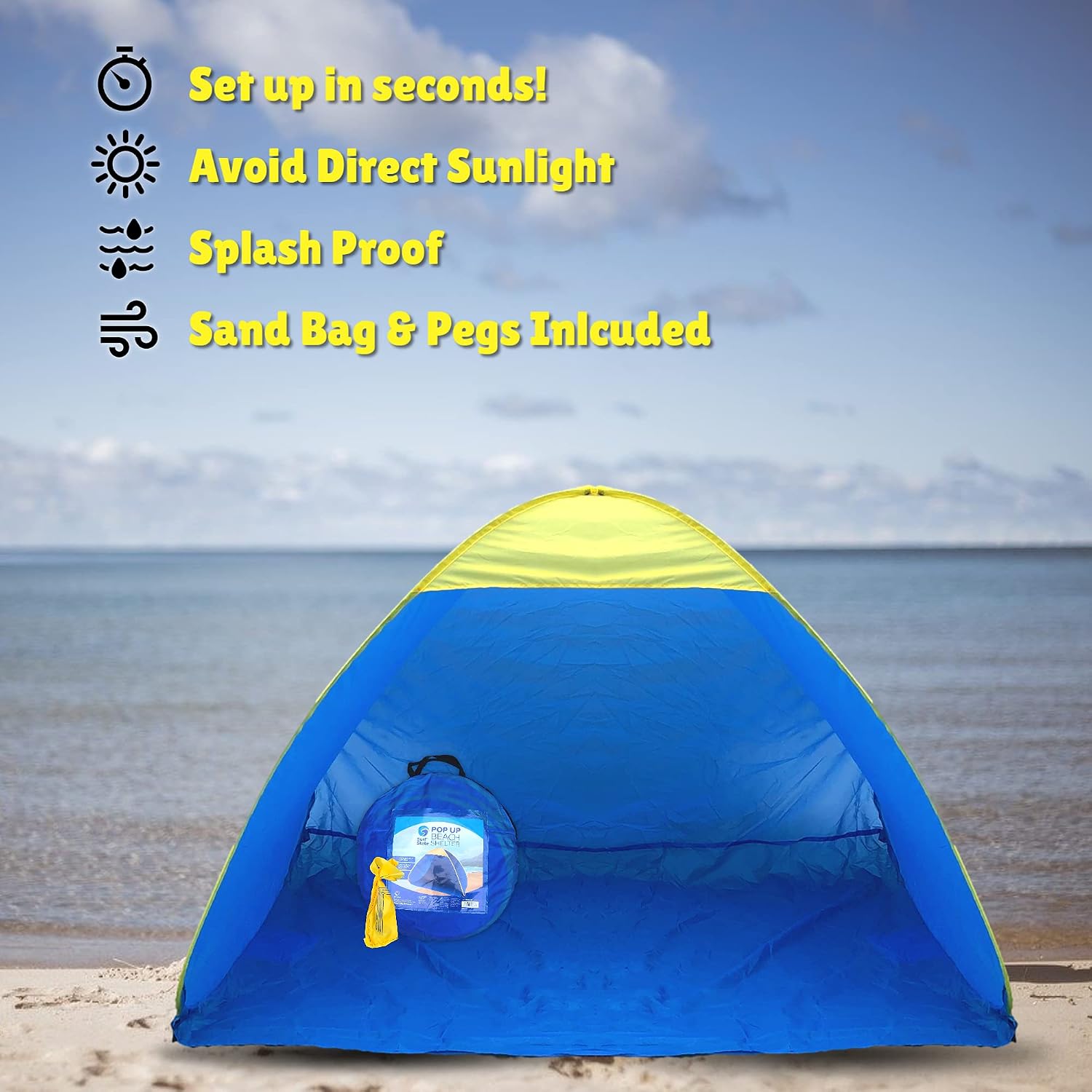 Pop up tent, Blue - Image 4