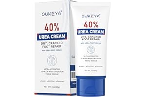 OUKEYA Urea Cream 40 Percent Tube 3 Oz, Foot & Hand Cream for Dry Cracked, 40 per Urea Lotion for Feet Maximum Strength