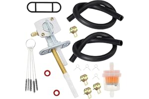 SOAJEE Fuel Gas Petcock Valve Tank Switch Compatible with Yamaha TTR90 TTR90E TTR125 TTR125L TTR225 TTR230 TTR250 PW80 BW80 XT200 XT225 XT350 XT550 XT600 XJ750 XV1600 XV1600AS XV750 XV1700AM XV1700