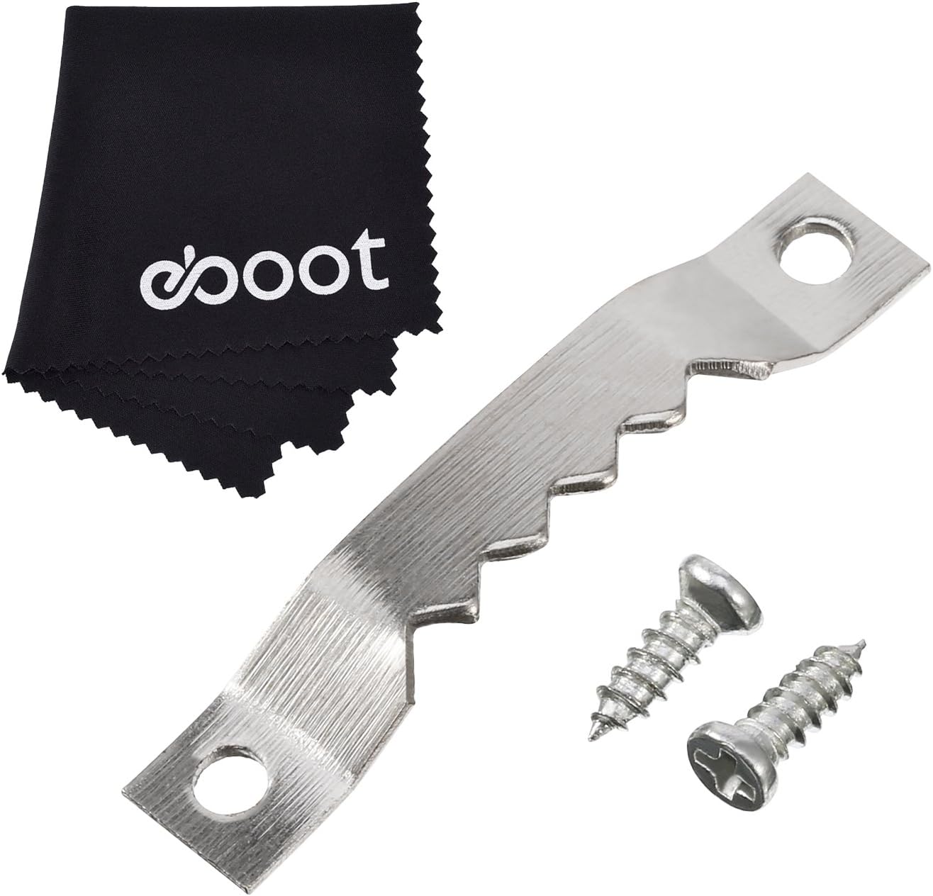 100 Pack Sawtooth Picture Frame Hanging Hangers Double Hole with Screws, 1 1/2 inch (Silver