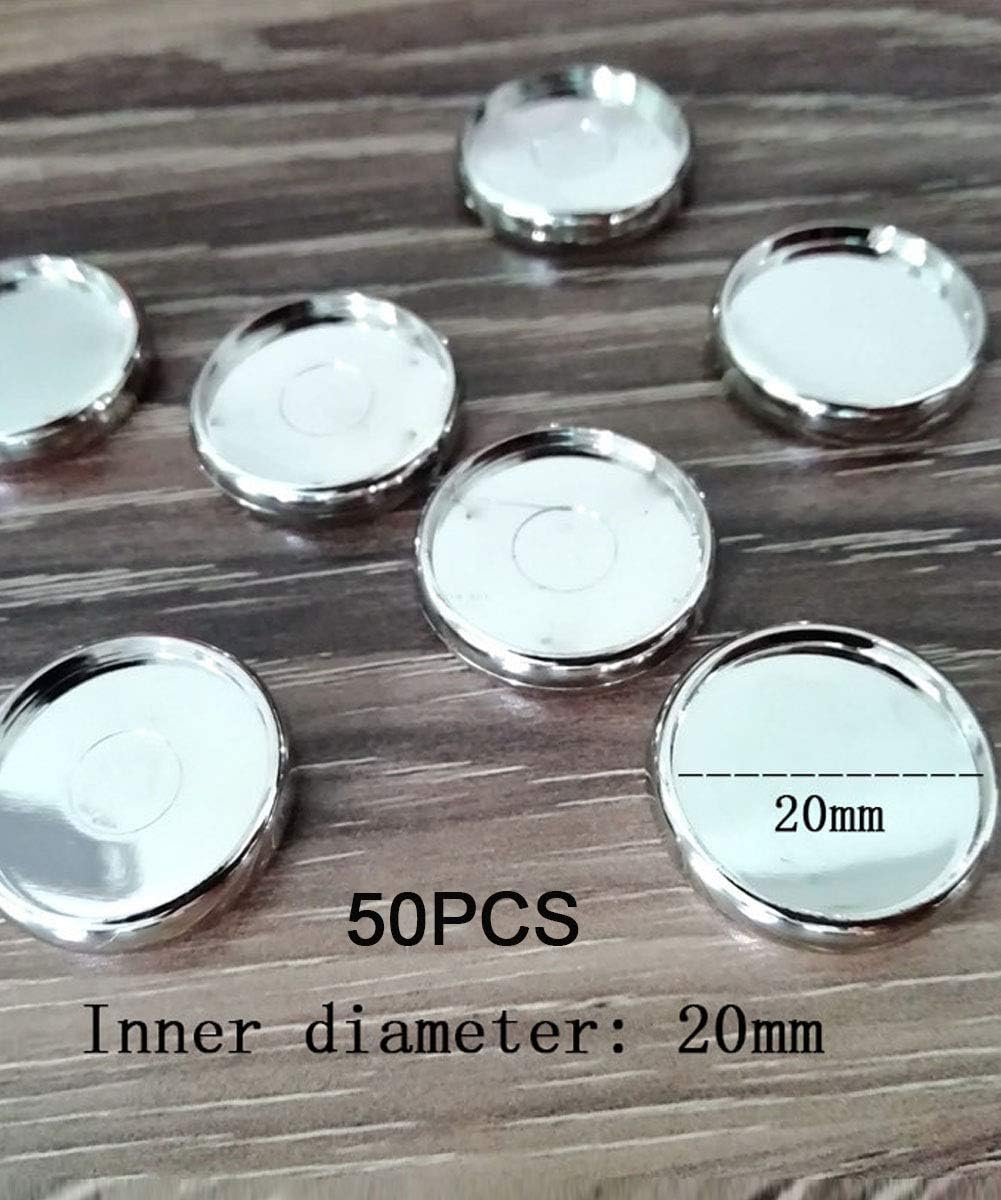 50Pcs 24mm Plastic Arc Loose Book Binding Disc Notebook T Mushroom Hole Office Supplies (Silver)