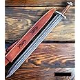 Wilson Roy Custom Damascus Steel/Sword/Dagger/Celtic Sword 32" Long GLADIOUS Sword Camping Sword