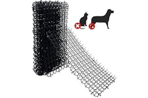 Fhiny 8"×16" Cat Deterrent Mat,12 Pack Cat Scat Mat with Spike Cat Repellent for Kitten Coverage Digging Deterrent Training Network for Animals (12 Pack/8"×16")