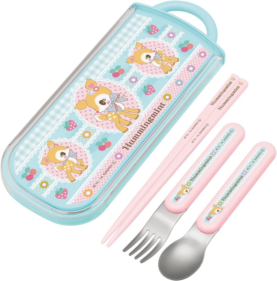 Amazon トリオセット スライド式 箸 スプーン フォーク セット ハミングミント サンリオ Tcs1am 弁当用箸 カトラリー オンライン通販