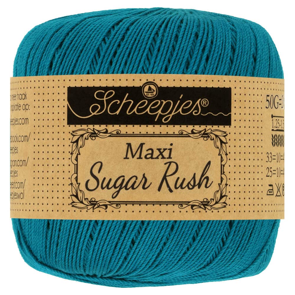Scheepjes - Scheepjes Maxi Sugar Rush 400 Petron Blue Yarn - 1x50g