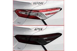 SlickMod PreCut Vinyl Smoke Tint for 2018-2022 Toyota Camry Tail Light & Reflector (1. Full Taillight, 20% Dark Smoke)