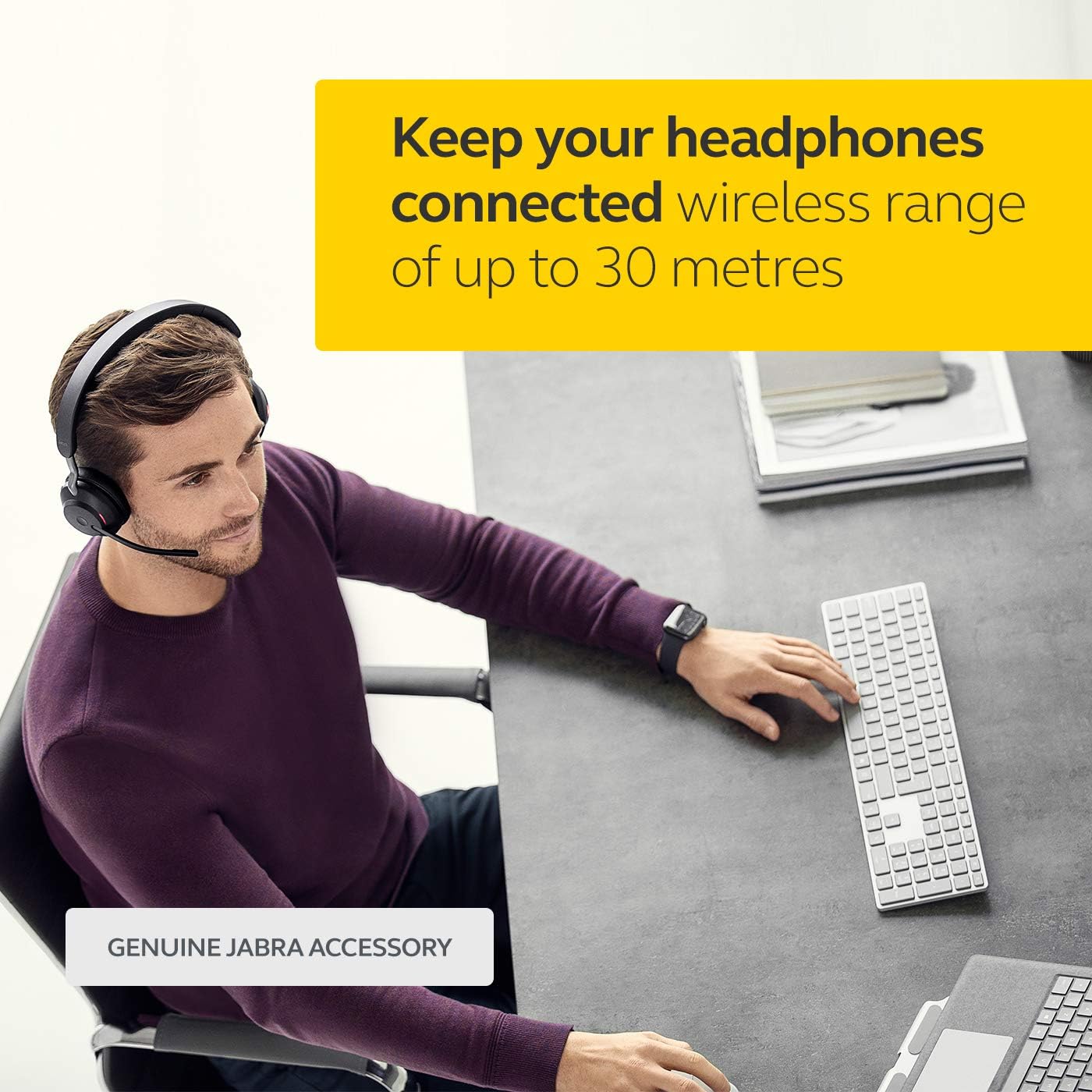 Jabra Link 370 USB A Bluetooth Adapter UC, 30 Meter/98 Feet Wireless Range for Jabra Headsets - Image 4