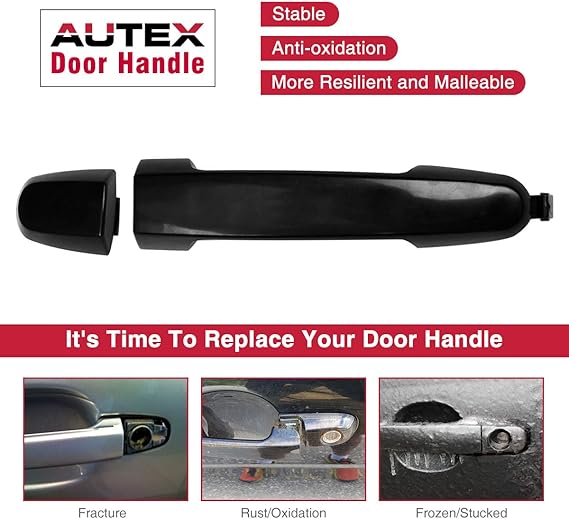 Amazon Com Autex Rear Left Right Exterior Door Handle Driver Passenger Side Compatible With Camry 2002 2006 81309 Automotive