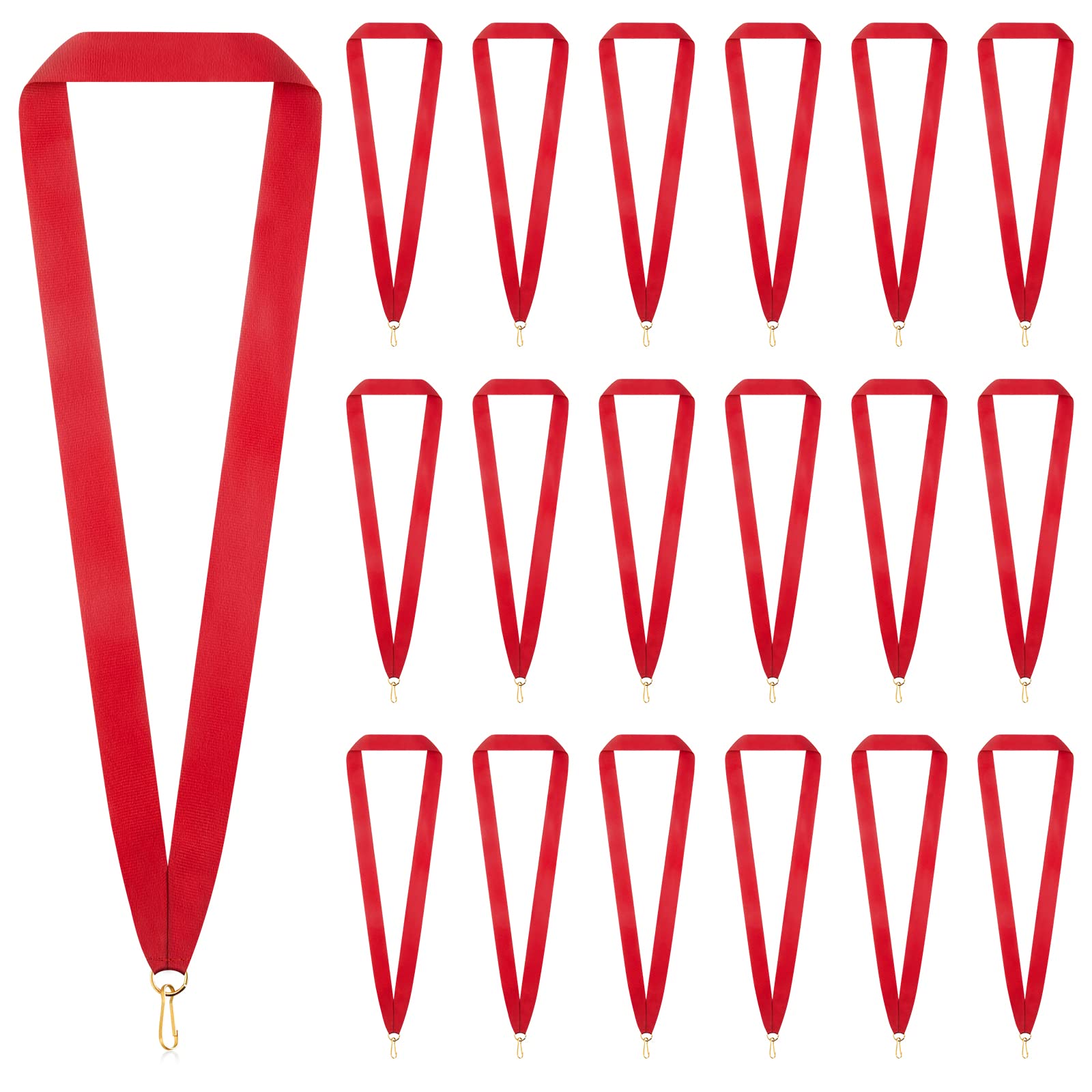 30 Pieces Award Ribbon Medal Ribbons Neck Ribbons for Medals Flat Medal ...