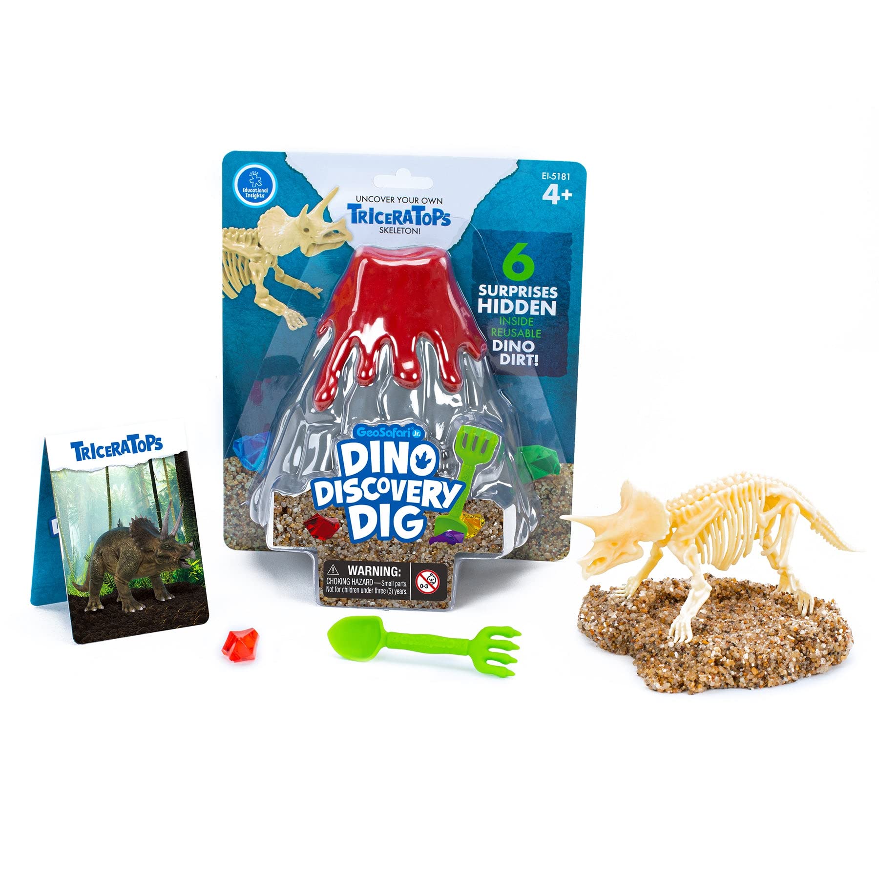 Learning Resources GeoSafari Jr. Dino Discovery Dig Triceratops, Ages 4+