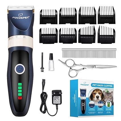 Focuspet Dog Clippers Low Noise Dog Grooming Clippers