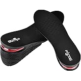 ERGOfoot Height Increase Insoles for Men Women, Adjustable Invisible Shoe Lifts & Height Boosters, Fits Dress Shoes & Casual Footwear - Height Increase Soles & Inserts