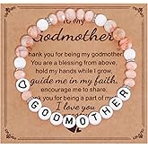 HUTIMY Godmother Jewelry Gifts for Women Mothers Day Godmom Birthday Proposal Godmother Bracelet
