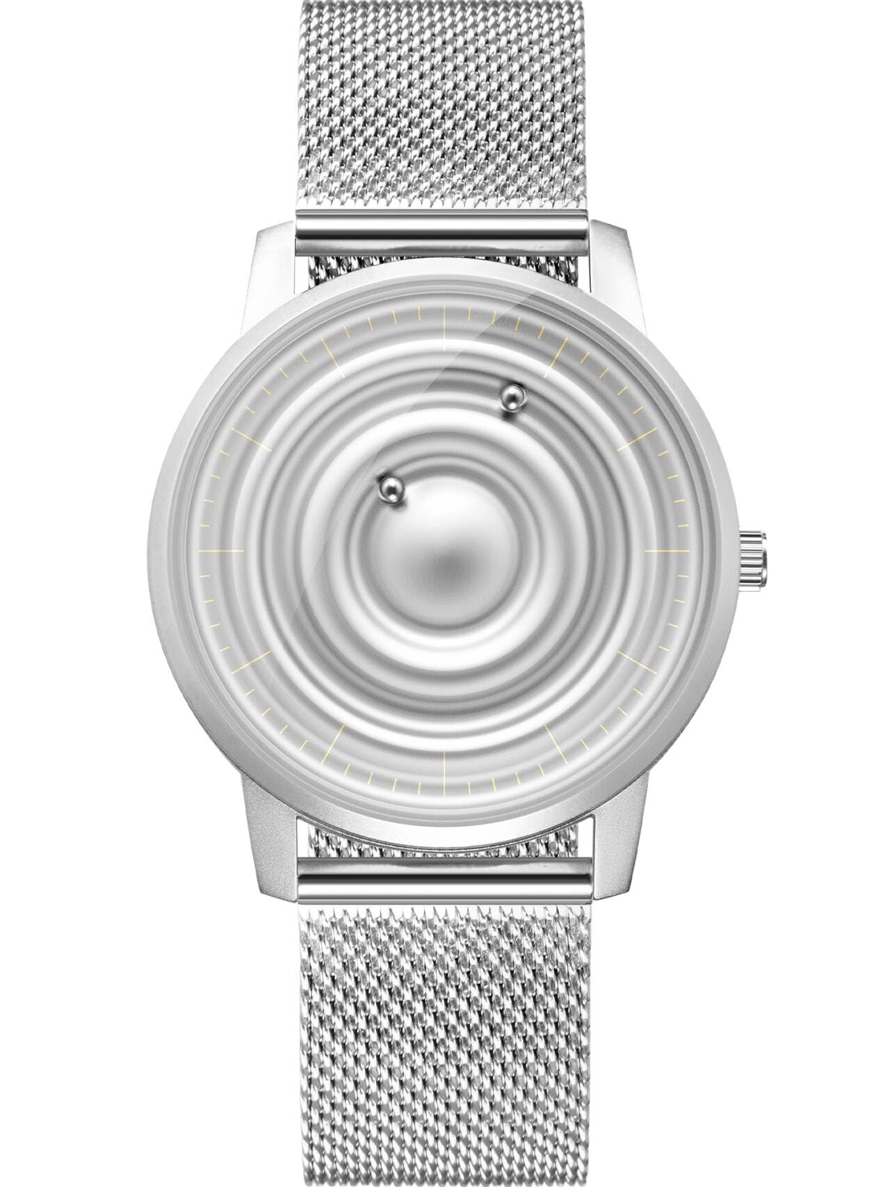 EUTOUR Men's Watch Magnetic Watch Magnetic Watches Minimalist Unisex Quartz Watch with Silicone Strap 40mm