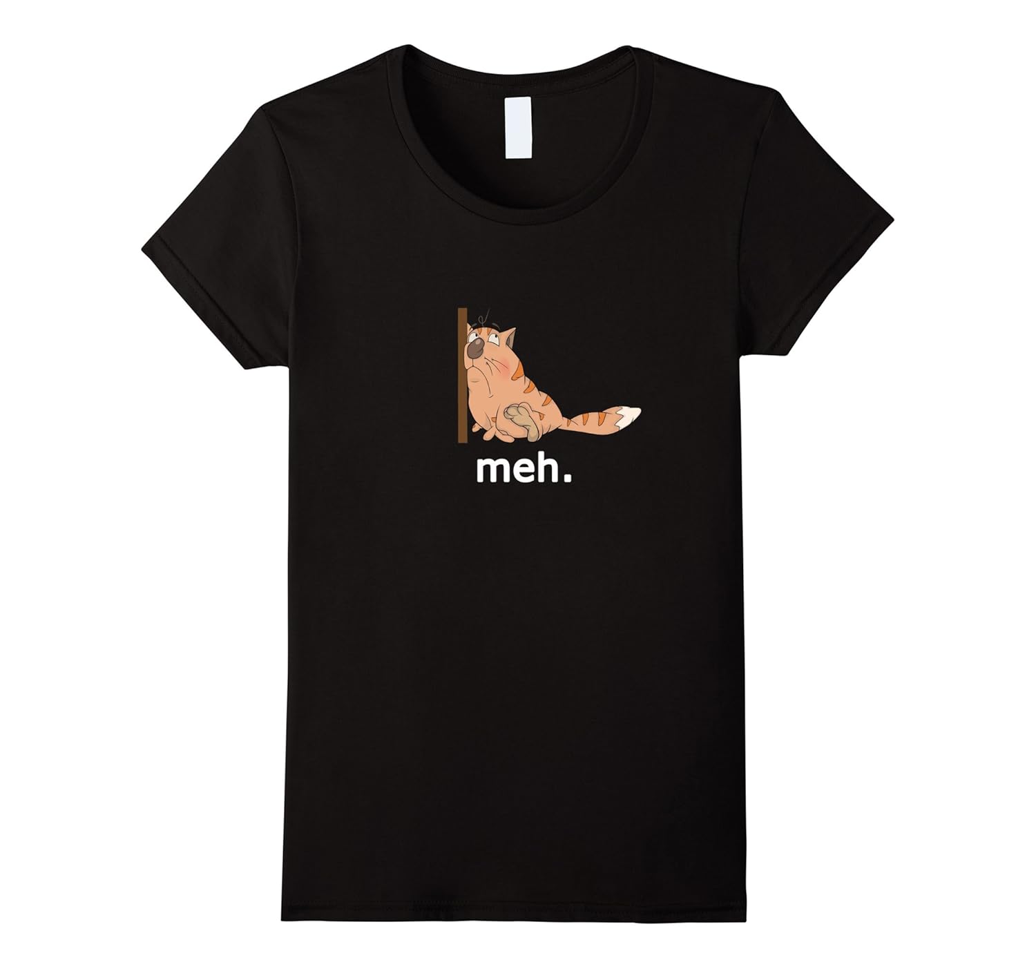Funny Cat T Shirt, Meh Attitude Sarcastic Tee4LVS 4loveshirt