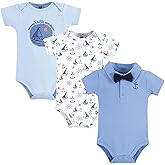 Hudson Baby Infant Boy Cotton Bodysuits, Mommys Sunshine Polo, 12-18 Months