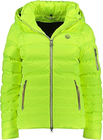 neon ski jacket womens