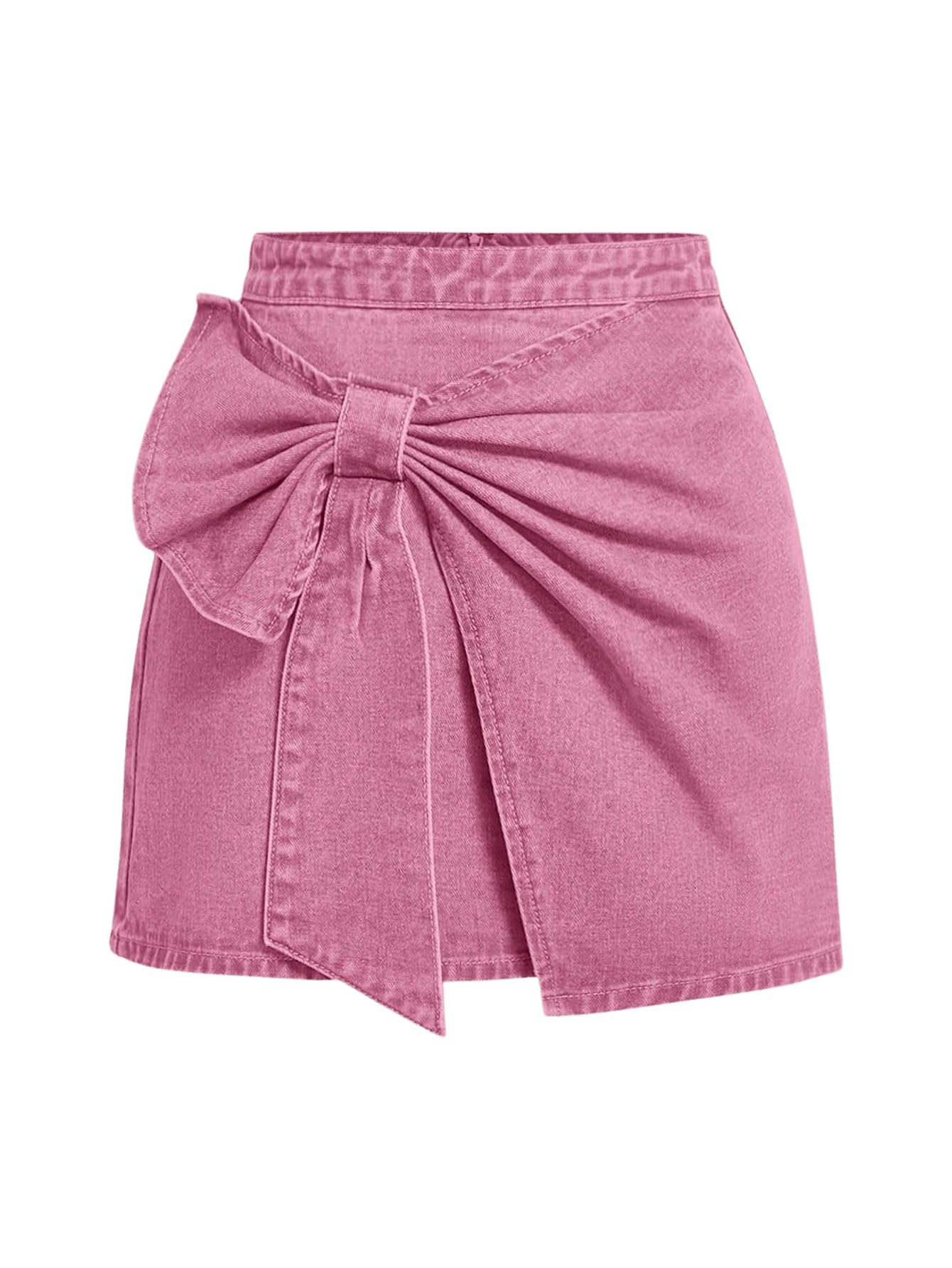 Plus Size High-Waist Denim Mini Skirt