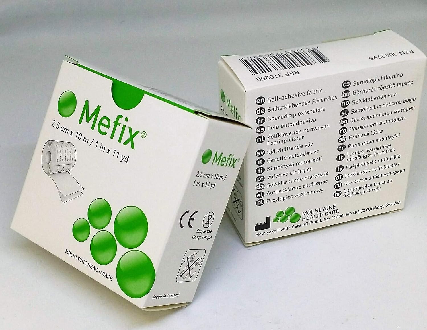 Mefix Dressing Retention Tape 2.5cm x 10m (Pack of 2), White, 2 Count (Pack of 1) - Image 3