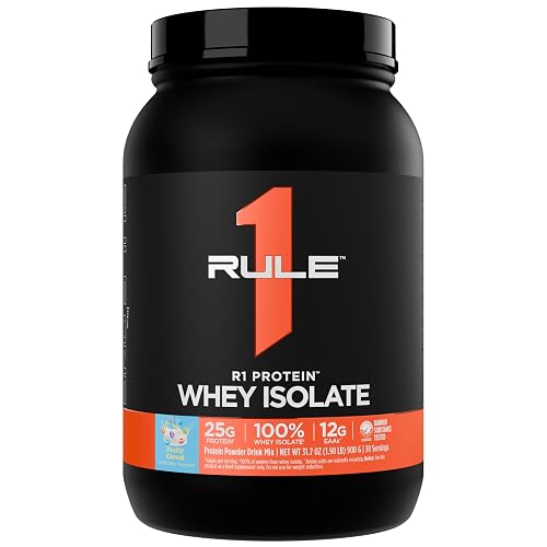 Rule 1 Proteins R1 Protein Whey Isolate - with 25g Protein & 6g BCAA ...