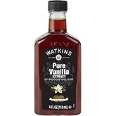 Watkins Pure Vanilla Extract, with Madagascar Vanilla Beans, Non-GMO, Kosher, 4 oz. Bottle, 1-Pack