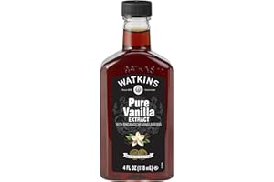 Watkins Pure Vanilla Extract with Madagascar Vanilla Beans, Non-GMO, Kosher, 118 ml, 1 Count
