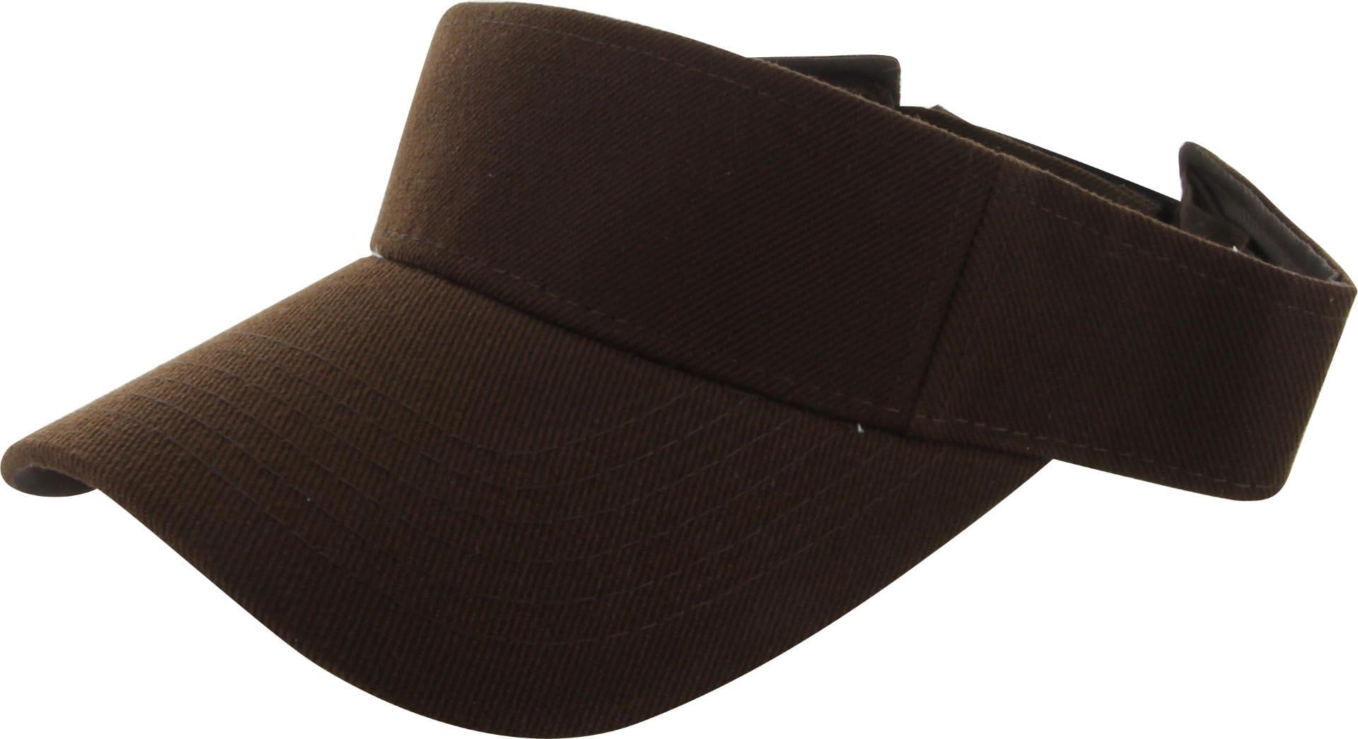 Plain Men Women Sport Sun Visor One Size Adjustable Cap (29+ Colors)
