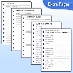 Forvencer Password Book with Individual