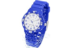 CKV Kids Analog Watches for Girls Boys Children Watches with Luminous Easy to Read Learning Time, Soft Band, 30M Waterproof Child Watch, Great Birthday Gifts for Ages 3-12 Kids