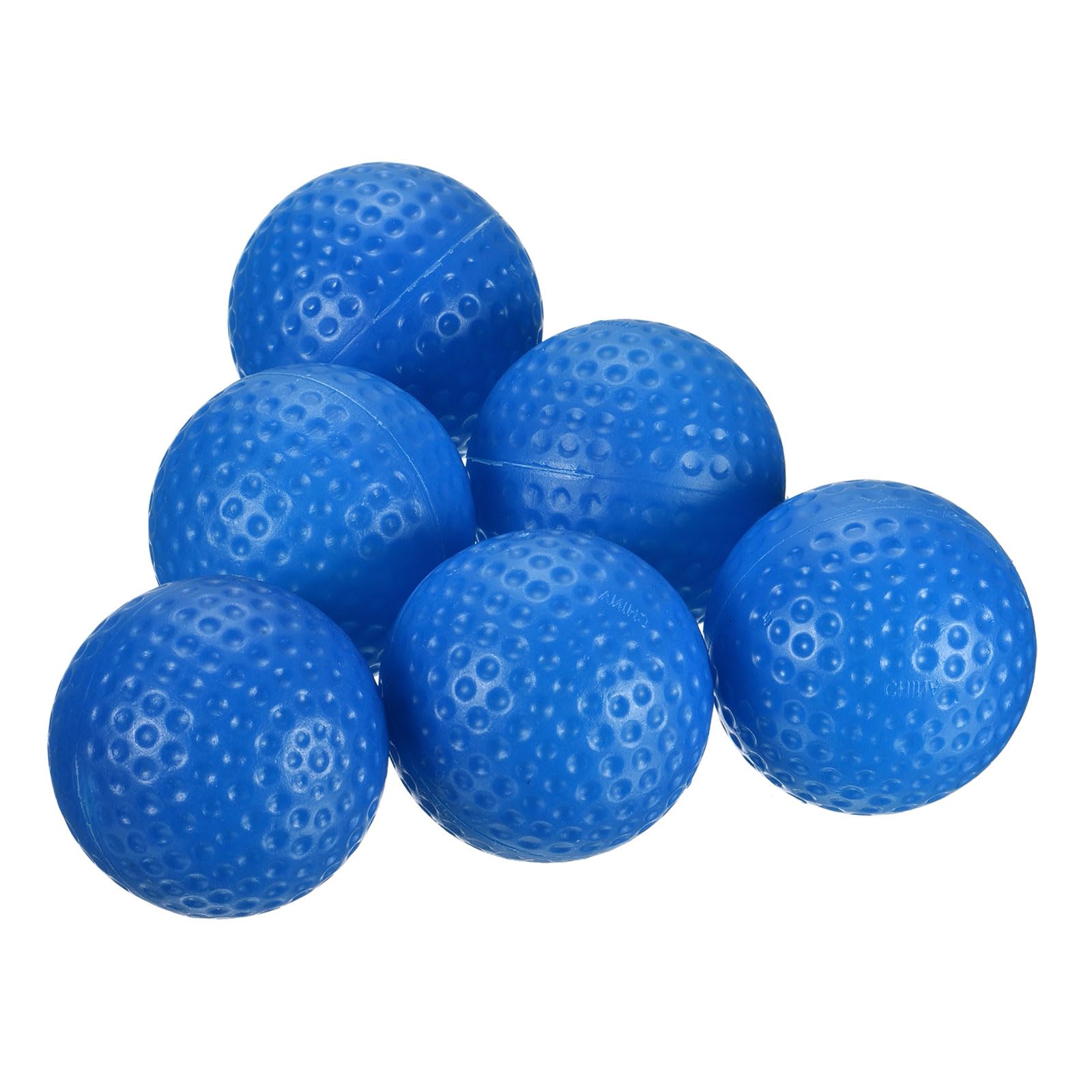 M METERXITY 16 Pack Golf Practice Ball - Plastic Hollow Limited Flight Training Balls, Light & Soft, Apply to Indoor Training/Hitting Mat (41mm, Blue)