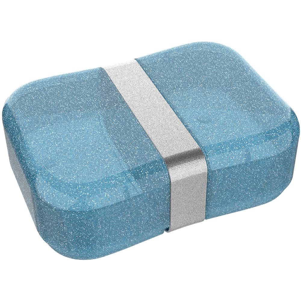 Lunch Buddies Glitter Blue Lunch Box with Rubber