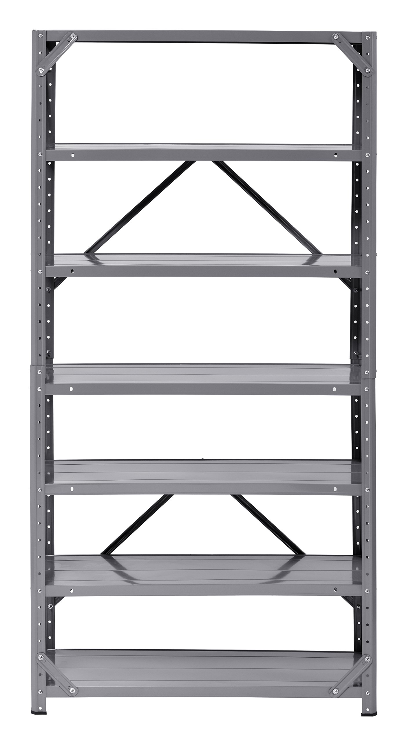 7 Shelf Shelving Unit 17 Steel Heavy Duty Metal Rack Edsal Muscle Racks HC30127 eBay