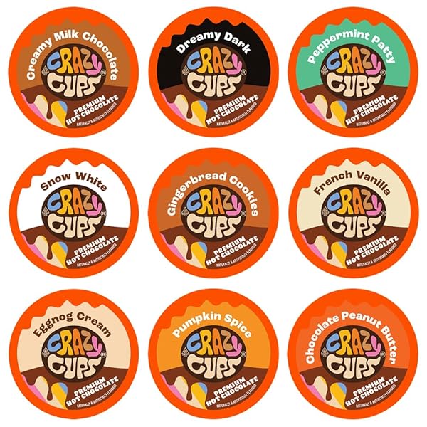 CRAZY CUPS SEASONAL PREMIUM HOT CHOCOLATE SINGLE SERVE...