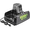 Greenworks PRO 80V 8A Dual Port Rapid Charger | Genuine Battery Charger | Compatible Tools with 75 80V Tools