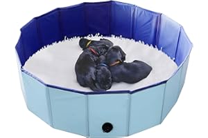 Artilife Whelping Box for Dogs Welp Box Whelping Pool,Puppy Whelping Box,Whelping Pen for Dogs,Whelping Box for Dogs and Puppies,Great for Puppies,Easy to Clean (32inch Dia.x8inch H(80x20cm), Blue)