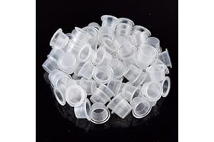 Tattoo Ink Cups 300PCS 14mm Medium Tattoo Pigment Cups Disposable Plastic Tattoo Ink Caps Cups for Tattoo Ink Tattoo Kits Sup