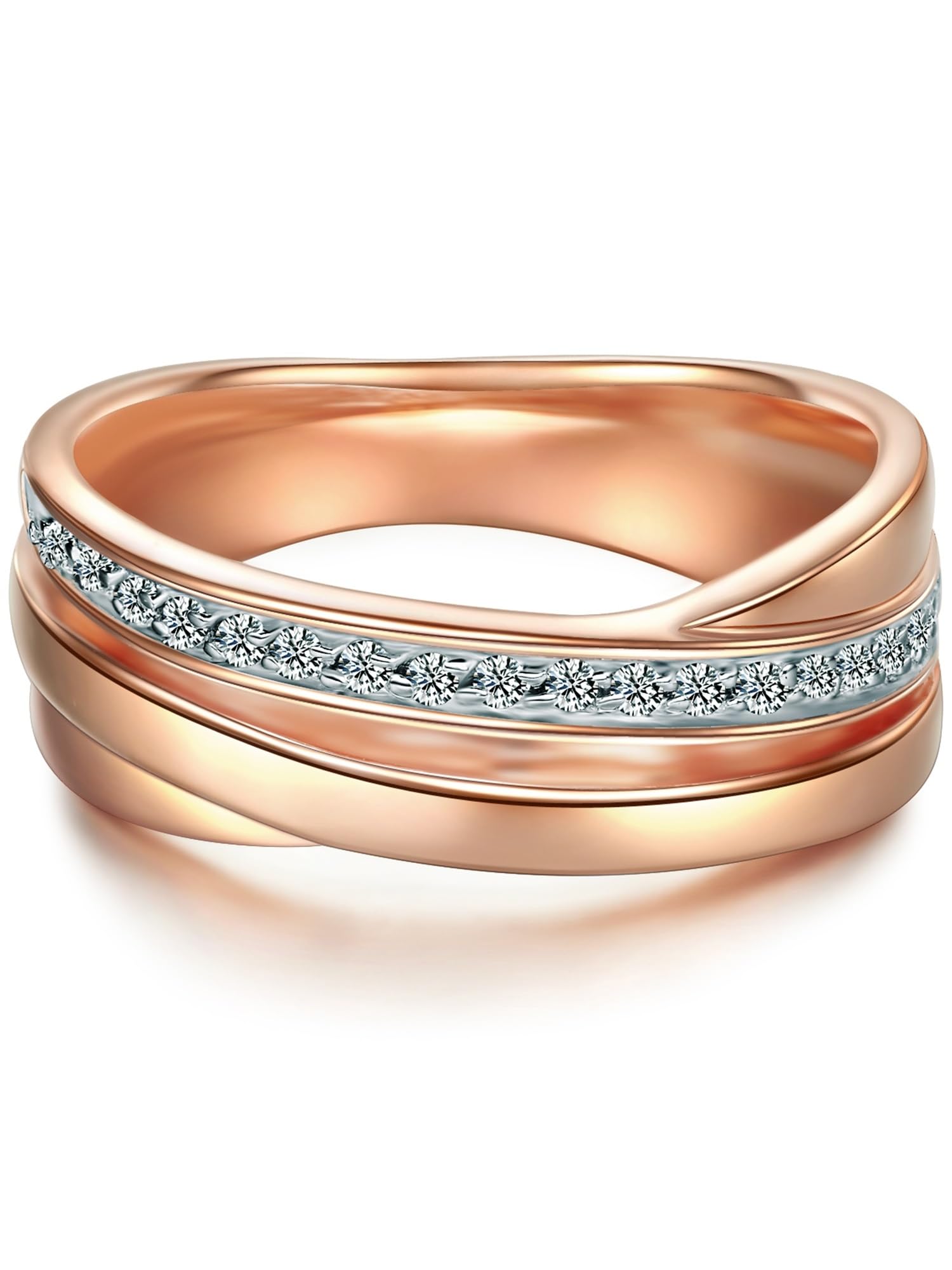 Trilani Female Sterling Silver Zirconia Band Ring